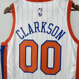 24/25 KNICKS CL ARK SON #00 White City Edition Top Quality Hot Pressing NBA Jersey