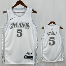 24/25 Dallas Mavericks RUSSELL #5 White City EditionTop Quality Hot Pressing NBA Jersey
