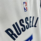 Dallas Mavericks RUSSELL #5 White Top Quality Hot Pressing NBA Jersey