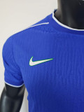 1998 Brazil Blue Player Version Soccer Jersey（带四星）