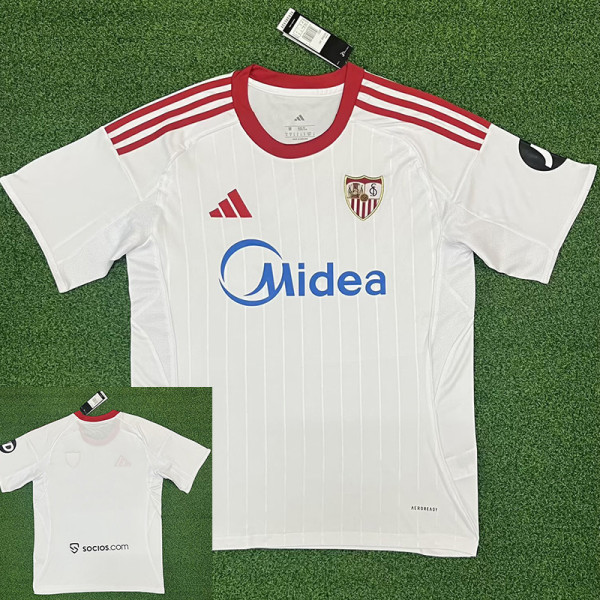 25/26  Sevilla Home  Fans  Soccer Jersey