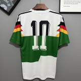 1990 Germany Away Retro (Number 10)Soccer Jersey(背后10号）