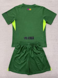 25 /26 BAR Goalkeeper Green Kids Soccer Jersey