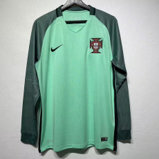 2016 Portugal Away Retro Long Soccer Jersey