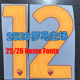 25/26 Roma Home  Kids Soccer Jersey