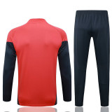 25/26 Bayern Orange Half Pull Tracksuit #B2564 (半拉链)