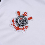 25/26 Corinthians White Half Pull Tracksuit #B2567 (半拉链)