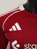 25/26  LIV Home  Long Sleeve  Player Version Soccer Jersey