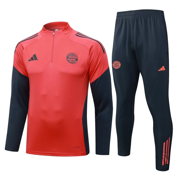 25/26 Bayern Orange Half Pull Tracksuit #B2564 (半拉链)