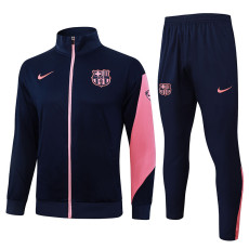 2526  BAR Dark Blue(Pink sleeves) Jacket Tracksuit #A2567