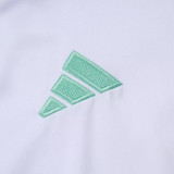 25/26 JUV White Kids Half Pull Tracksuit #E25117 (童装、半拉链)