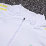 25/26 JUV White Kids Half Pull Tracksuit #E25117 (童装、半拉链)