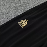 25/26 Marseille Printing Black& Blue Half Pull Tracksuit  (半拉链)