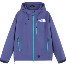 25/26 New THE NORTH FACE Purple Hooded Waterproof Windbreaker#防水