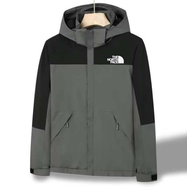 25/26 New THE NORTH FACE Dark Grey & Black Hooded Waterproof Assault Suit