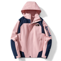 25/26 New THE NORTH FACE Pink Hooded Waterproof assault suit#防水