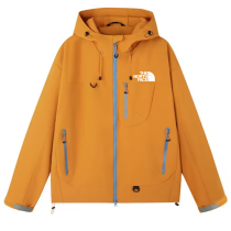 25/26 New THE NORTH FACE Yellow Hooded Waterproof Windbreaker#防水