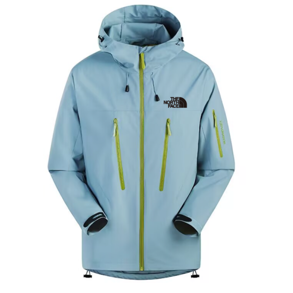 25/26 New THE NORTH FACE Sky Blue Hooded Waterproof assault suit#防水