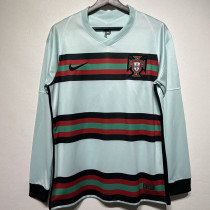 2020 Portugal Away Retro  Long Soccer Jersey