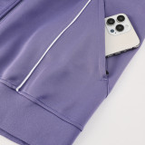 25/26 Man Utd Light Purple Jacket Tracksuit#07
