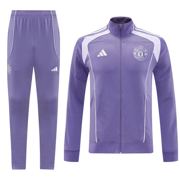 25/26 Man Utd Light Purple Jacket Tracksuit#07