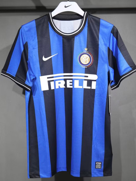 2009/2010 INT Home Player Version Retro Soccer Jersey