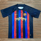 22/23 BAR Home Motomami Limited Edition  Fans Soccer Jersey(胸前金色广告）
