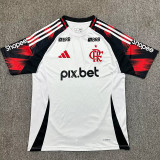 25/26 Flamengo Away  Fans Soccer Jersey(Print all sponsors、全广告）