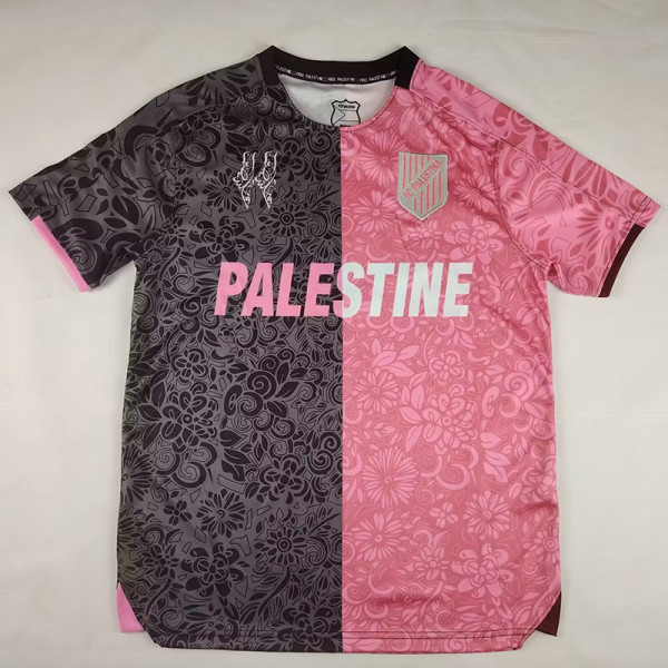 25/26 Palestino Deportivo Black &Pink Fans Soccer Jersey