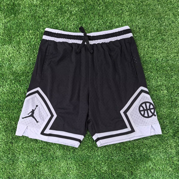 25/26 Flying Man Casual NBA Edition Ball pattern Black White shorts#J2432