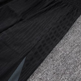 25/26 NK Black With Gray Player Version shorts#D2504(黑配灰边）