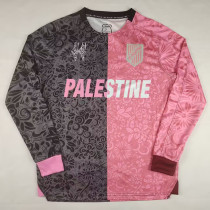 Copy 25/26 Palestino Deportivo Black &Pink Long  Soccer Jersey
