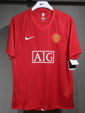 2007/2008 Man Utd Home Player Version Retro Soccer Jersey球员