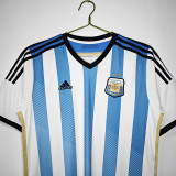 2014 Argentina Home Retro Soccer Jersey