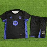 25/26 BAR Special Edition Black Player Version Kids Soccer Jersey(球员童装）