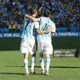 2014 Argentina Home Retro Soccer Jersey