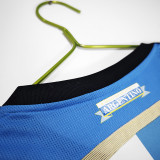 2014 Argentina Home Retro Soccer Jersey