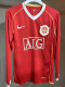 2006/2007 Man Utd Home Player Version Long sleeve Retro Soccer Jersey长袖球员