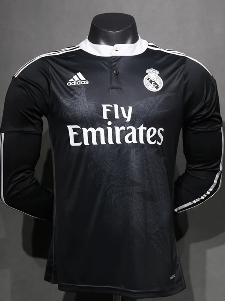 2014/2015 RMA Third Player Version Long Sleeve Retro Soccer Jersey长袖球员