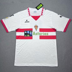 1996/1997 Sporting de Gijón Away Retro  Soccer Jersey带西甲章
