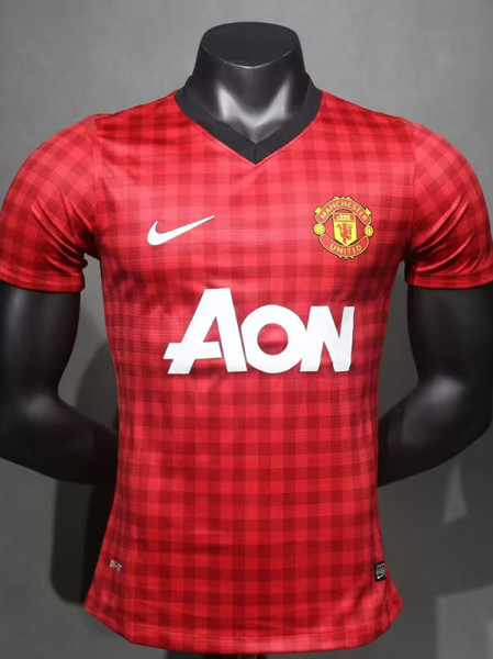 2012/2013 Man Utd Home Player Version Retro Soccer Jersey球员