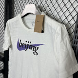 2025 T243 NK Co branded Edition White Pure Cotton  T-shirt