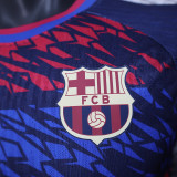 25/26 BAR Ripple Pattern Special Edition  Player Version Soccer Jersey