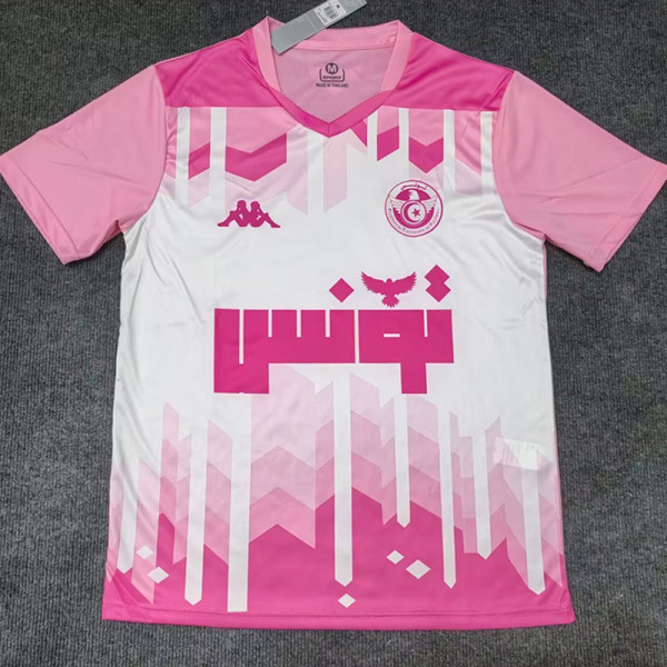 25/26 Tunisia Pink & White Training Shirts