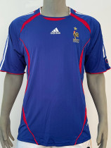 2006 France Home Retro Soccer Jersey