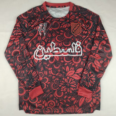 25/26 Palestino Deportivo Black & Maroon Long Sleeve Soccer Jersey