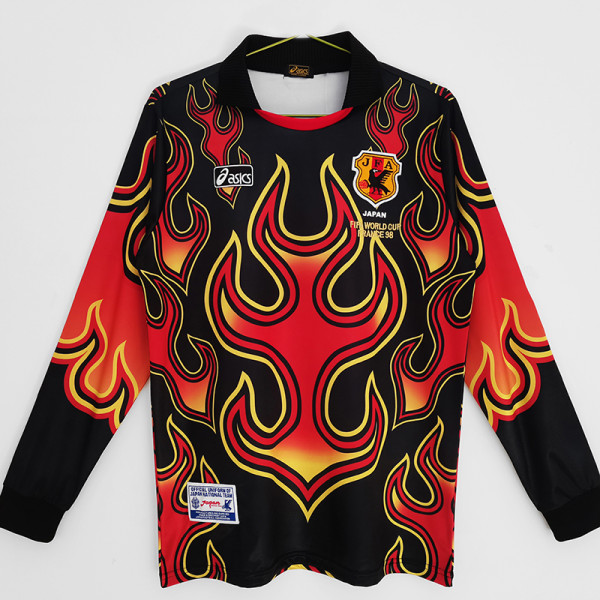 1998 Japan GoalKeeper Long Sleeve Retro Soccer Jersey(长袖)