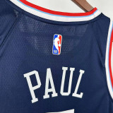 24/25 Clippers PUAL # 3 Fly Man Royal Blue Top Quality Hot Pressing NBA Jersey