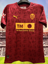 25/26 Valencia Away Fans Soccer Jersey (广告版)