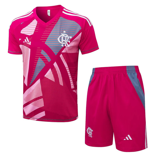 25/26 Flamengo Pink Red Training Short Suit #D25153